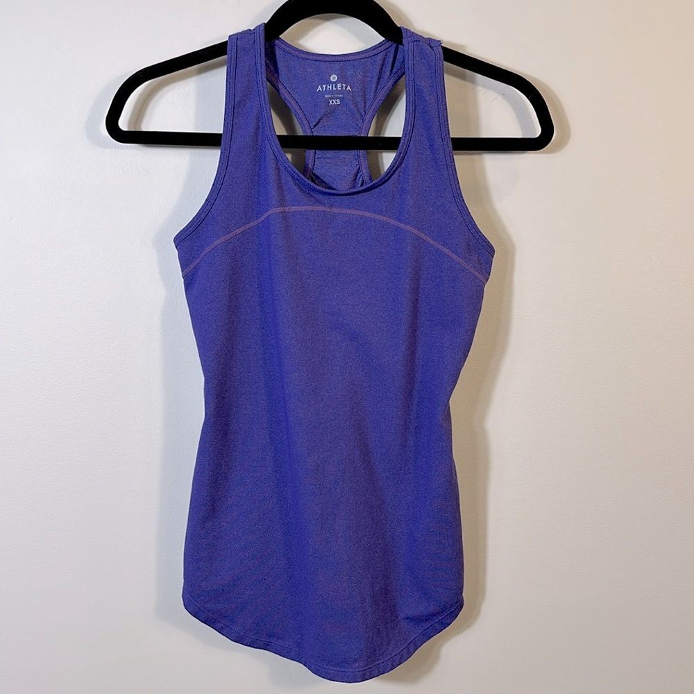 Athleta Purple Tank Top Workout Exercise Running Sleeveless Summer Women XXS